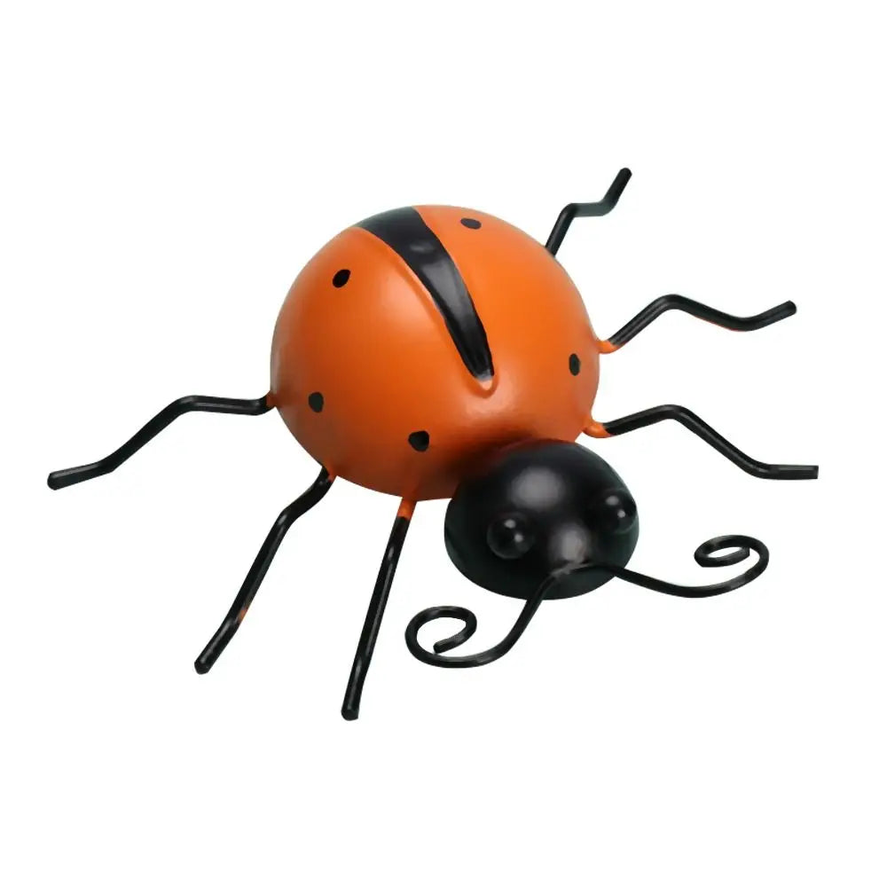3D Metal Ladybug Wall Art – Rustic Farmhouse Garden Decor