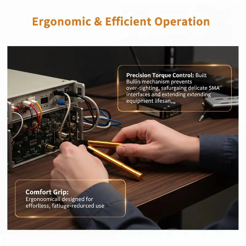 High Precision RF Connector Torque Wrench – Portable Telecom Tool RF Connector Wrench Nixie