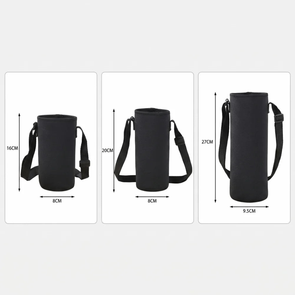 Neoprene Water Bottle Sleeve with Adjustable Shoulder Strap Bottle Sleeve Carrier Nixie