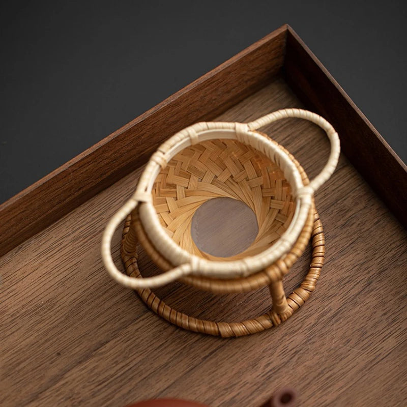 Bamboo Woven Tea Strainer Funnel – Kung Fu Tea Set Filter Tea Strainer Filter Nixie