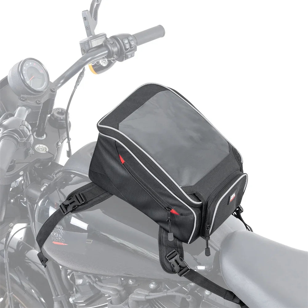 KEMITOUR Motorcycle Tank Bag Waterproof Touchscreen Universal Motorcycle Tank Bag Nixie Black