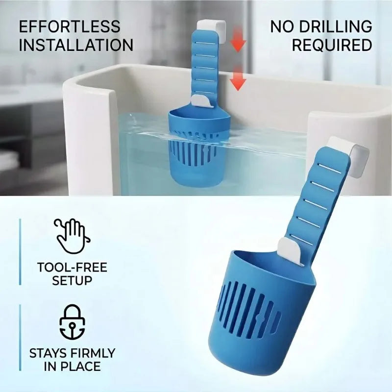 Silicone Toilet Tank Tablet Holder & Bowl Cleaner Hanger Toilet Cleaner Holder Nixie