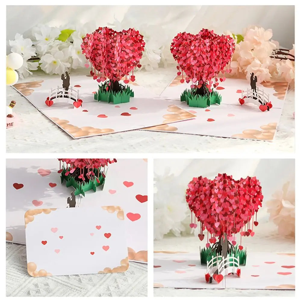 3D Pop-Up Love Card – Romantic Wedding Greeting Postcard Pop-Up Greeting Card Nixie