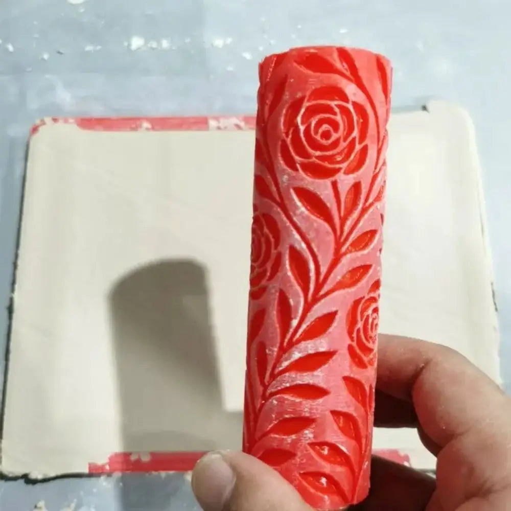 Daisy Flower 3D Printed Clay Texture Roller – Rolling Pin Tool