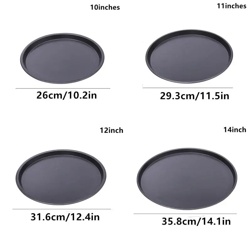 Nonstick Carbon Steel Pizza Pan – 10, 11, 12 & 14 Inch Pizza Baking Pan Nixie