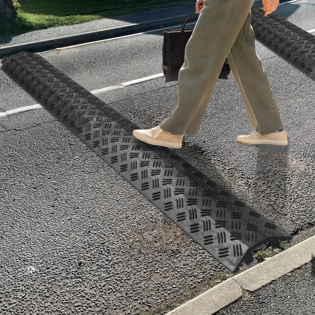 Cable Ramp Floor Cord Protector – Anti-Slip Speed Bump Cable Protector Ramp Nixie