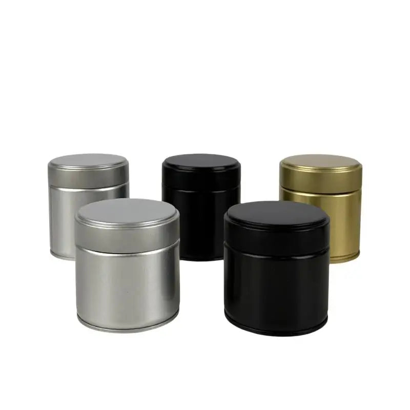 Mini Airtight Matcha Powder Tin Can | Portable Tinplate Jar Food Storage Tin Nixie
