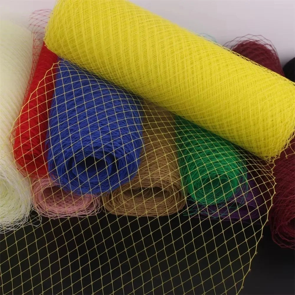 Mesh Ribbon Veil 25cm – DIY Fascinator Hat Tulle Netting Veil Netting Fabric Nixie