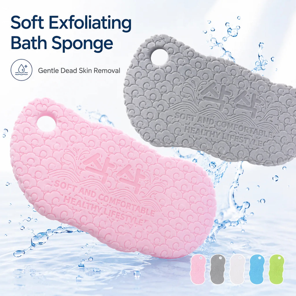 Children's Soft 3D Bath Sponge – Gentle Exfoliating Scrubber