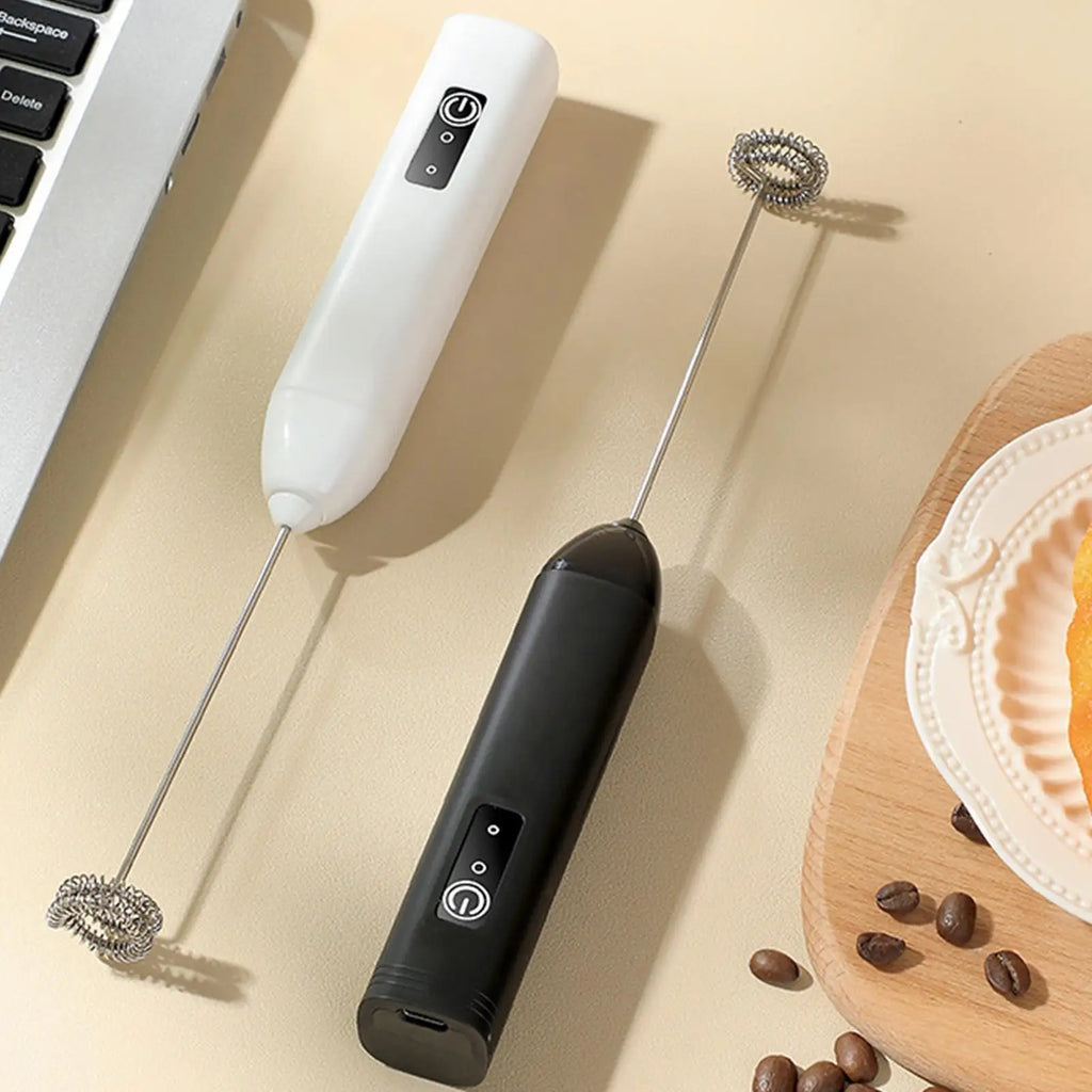 USB Rechargeable Handheld Electric Milk Frother Wand Milk Frother Wand Nixie