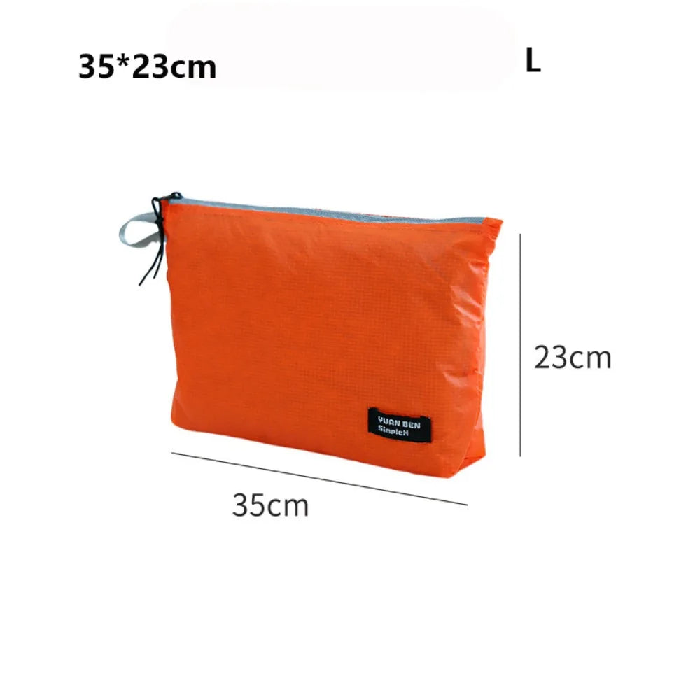 Silicone-Coated Nylon Luggage Storage Bag | Lightweight Travel Travel Storage Bag Nixie Orange L