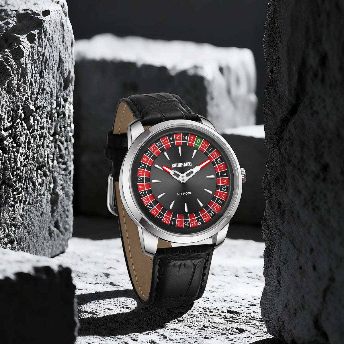 Roulette Poker Design Fashion Quartz Watch – Leather Band