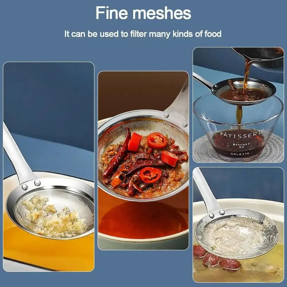 Stainless Steel Oil Strainer Fine Mesh Skimmer Spoon | S & L Kitchen Skimmer Spoon Nixie