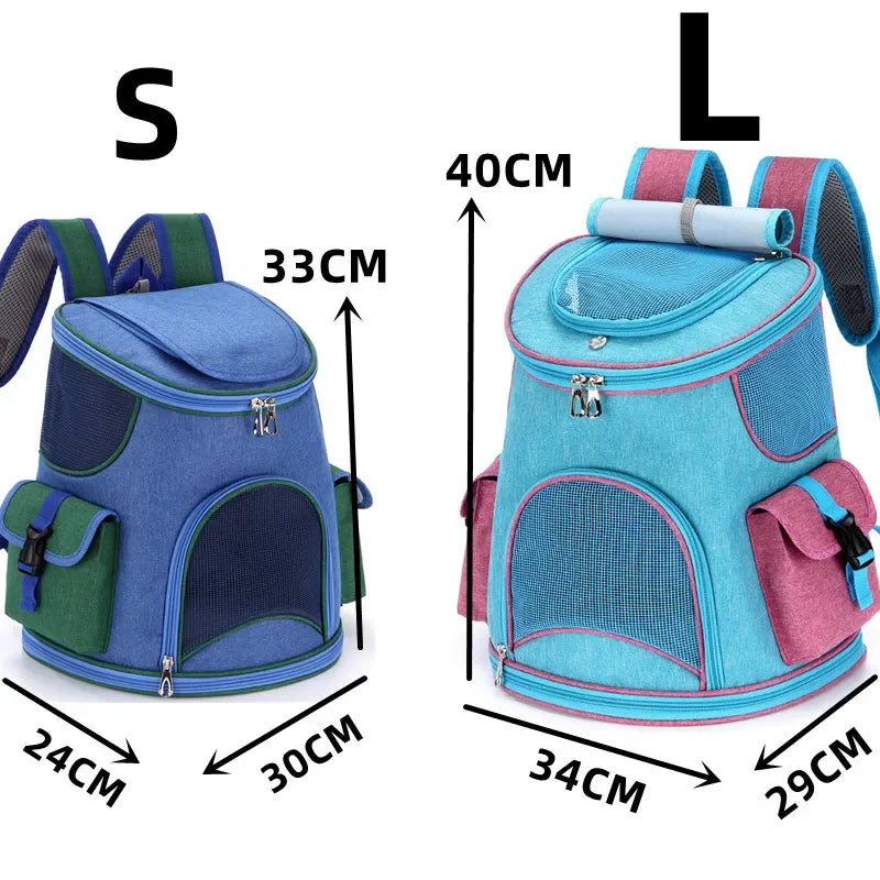 Breathable Pet Travel Backpack with Side Pockets | Hiking Pet Carrier Backpack Nixie