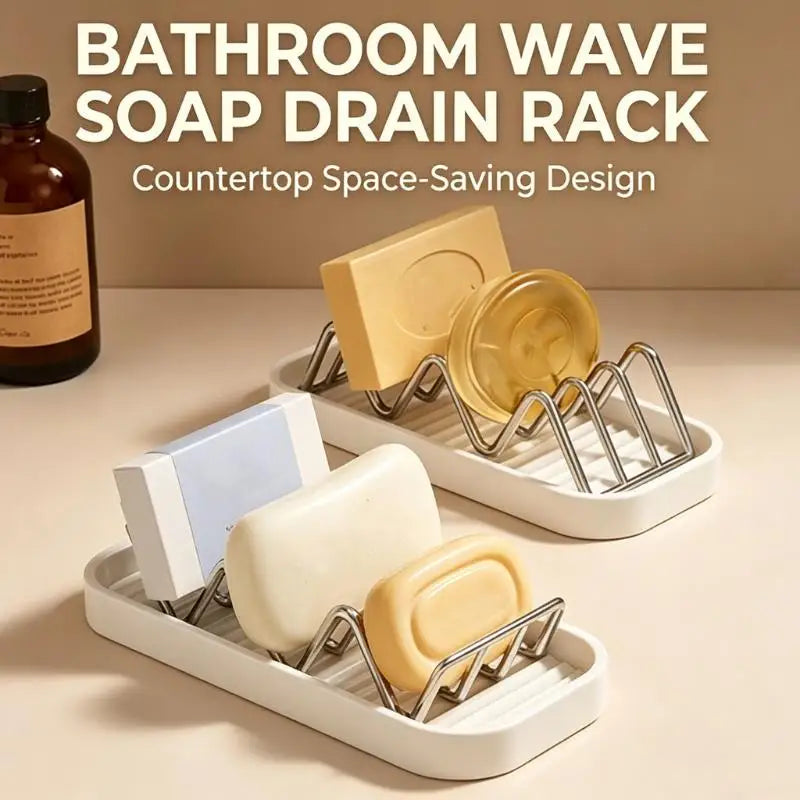 Self-Draining Soap Holder – Rustproof Stainless Steel, No Drill Soap Dish Holder Nixie