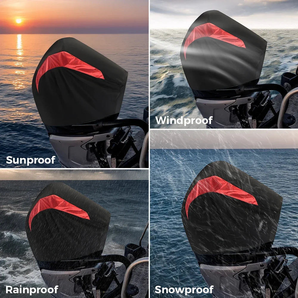 KEMITOUR Outboard Motor Cover 900D Waterproof Mercury V8 4.6L Outboard Motor Cover Nixie