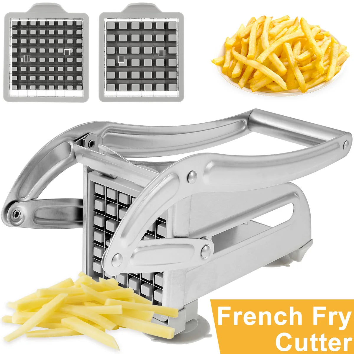 Stainless Steel French Fry Cutter & Vegetable Slicer Vegetable Fry Cutter Nixie