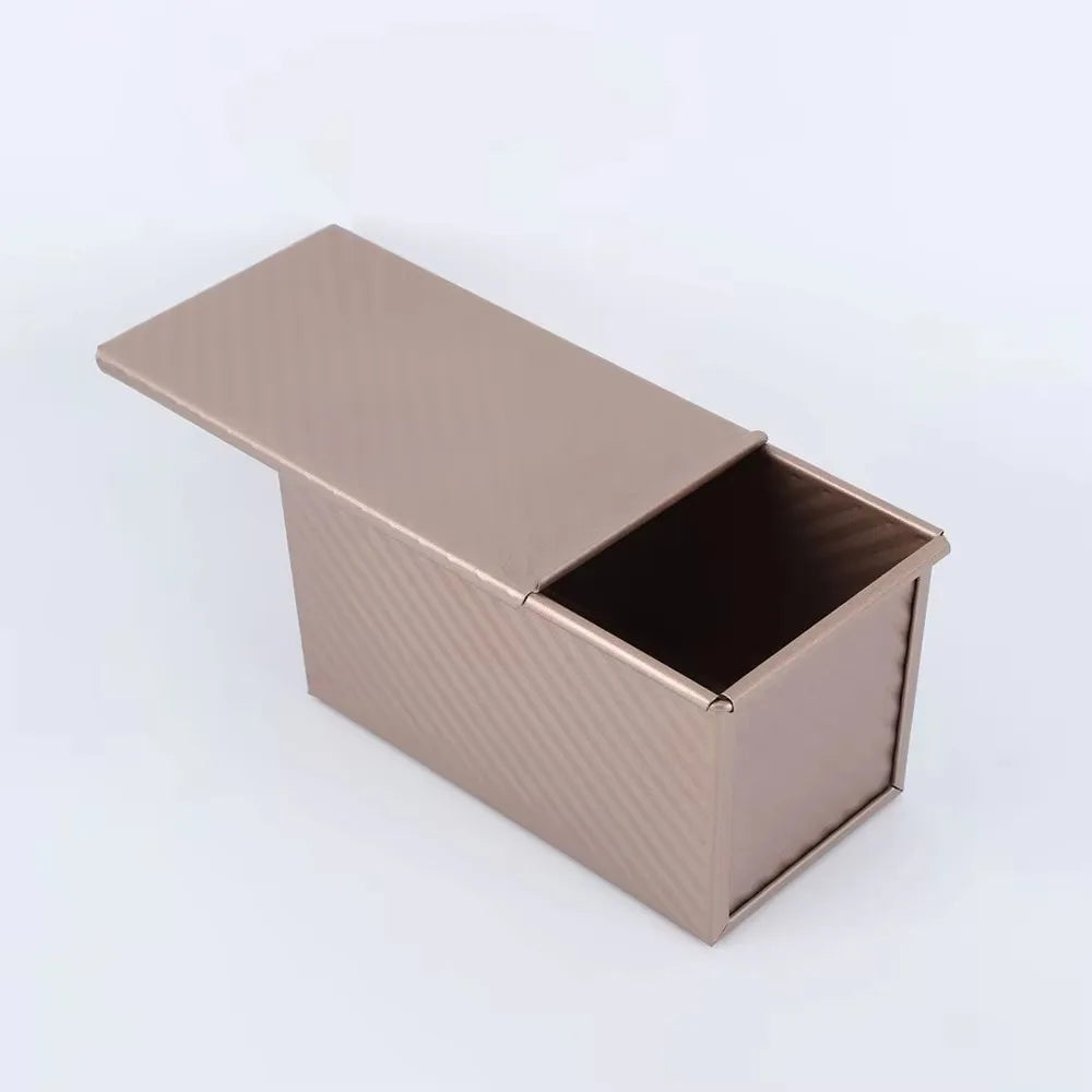Non-Stick Carbon Steel Rectangle Loaf Pan with Lid | FEB.WIND Bread Loaf Pan Nixie Rose S