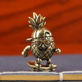 Brass Skateboarding Pineapple Figurine – Retro Desktop Ornament Decorative Figurine Nixie Default Title