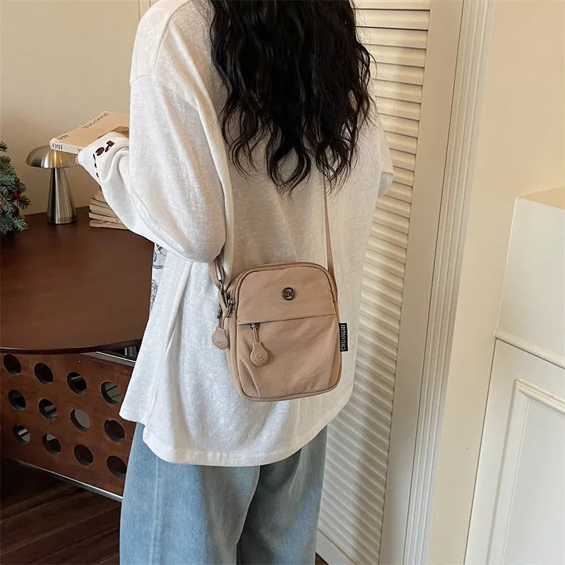 Nixie Mini Crossbody Phone Bag | Minimalist Nylon Shoulder Bag Mini Crossbody Bag Nixie Khaki
