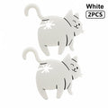 3D Cat Butt Bag Clips 2PCS – Novelty Kitchen Sealing Clamps Novelty Bag Clips Nixie White 2pcs