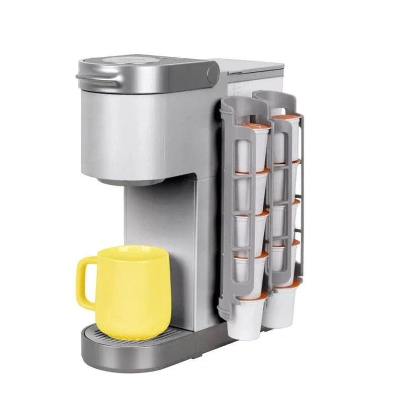 2-Pack K-Cup Coffee Pod Holder Dual-Compartment Organizer Coffee Pod Organizer Nixie