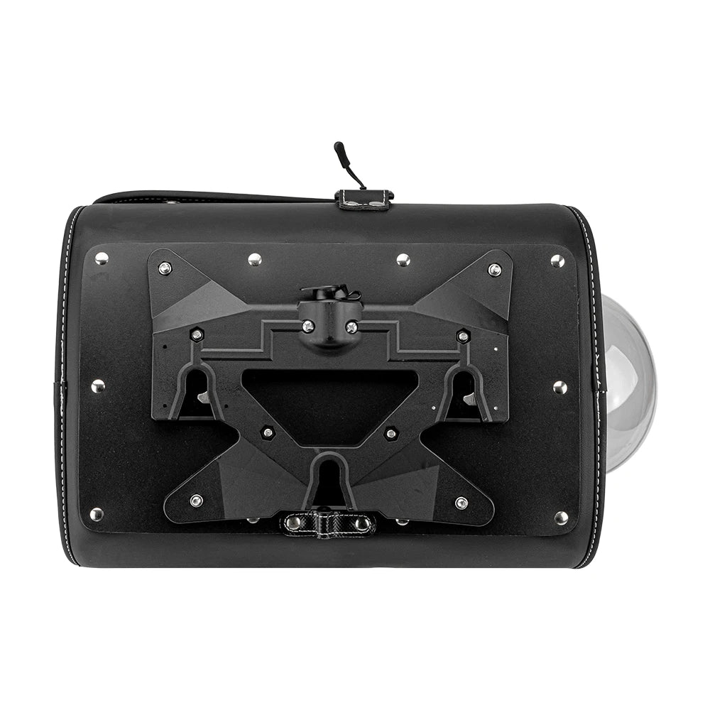 Motorcycle Pet Carrier Bag – PU Leather Rear Tail Bag & Lock Mount Motorcycle Pet Carrier Bag Nixie