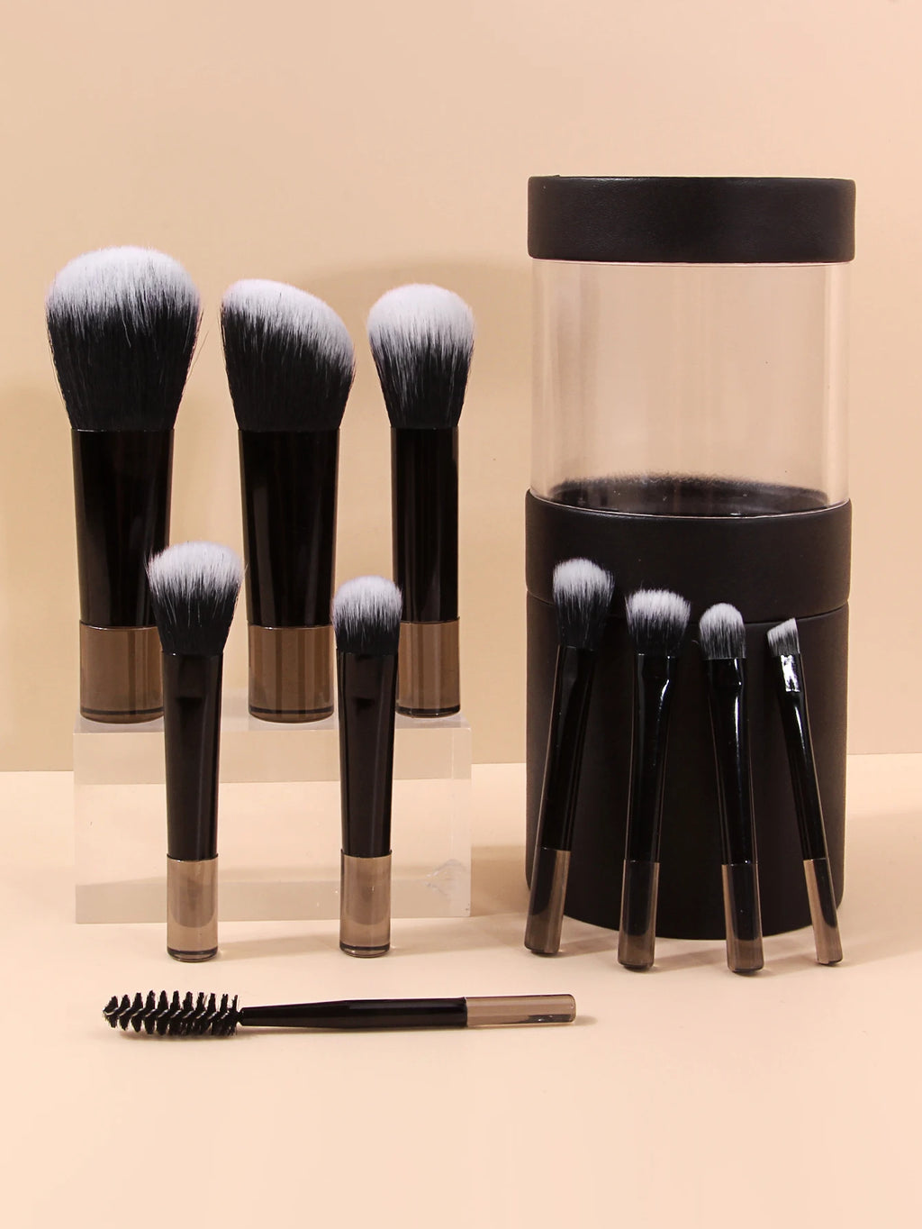 10-Piece Mini Makeup Brush Set with Travel Bag | Nixie Makeup Brush Set Nixie