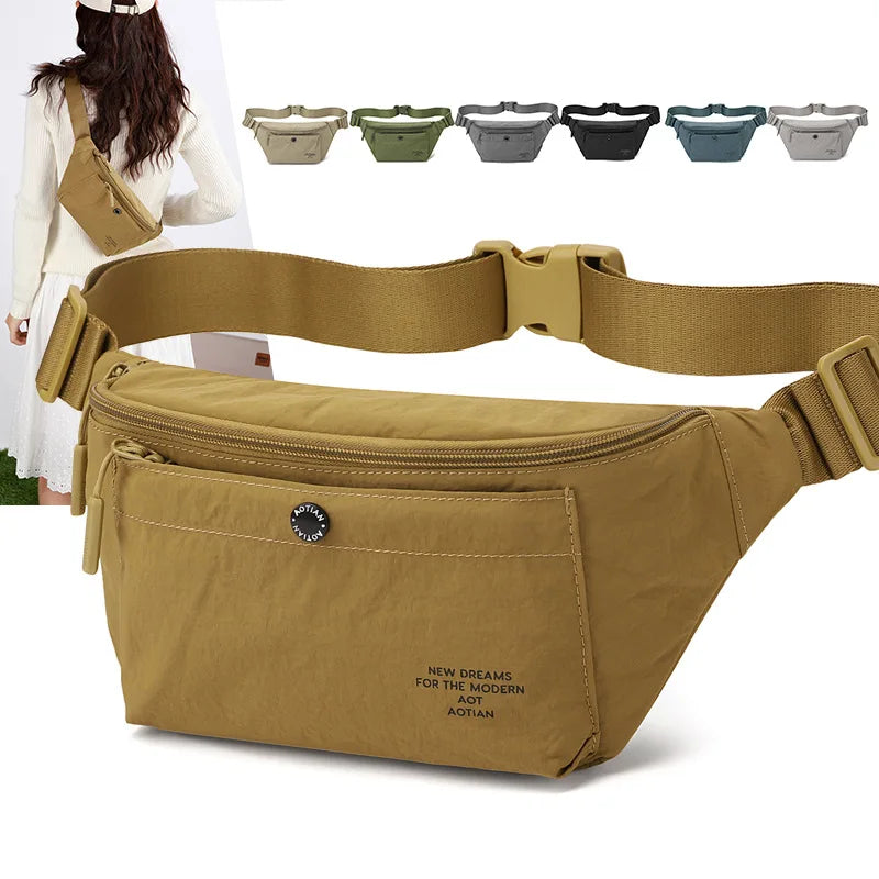 Nixie Unisex Sports Chest Bag – Lightweight Oxford Waist Bag Sports Chest Bag Nixie