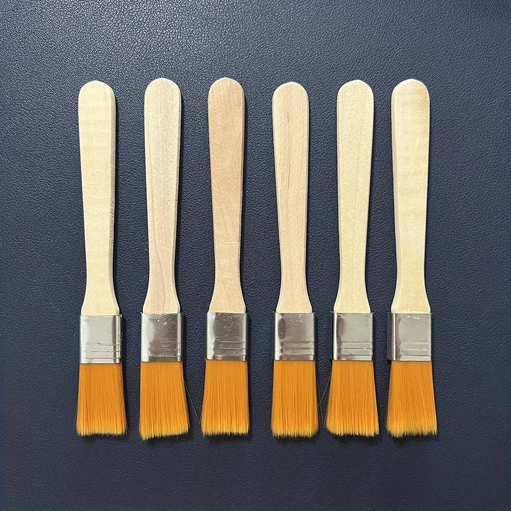 6-Piece Mini Paint Brush Set – Multi-Surface Wood Art Tool Mini Paint Brush Set Nixie 6PCS