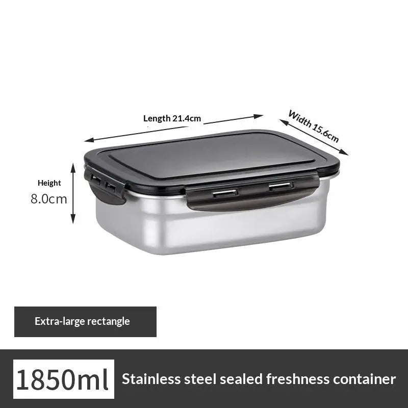 Stainless Steel Lunch Box Food Container with Secure Lid Food Storage Container Nixie 1850ml