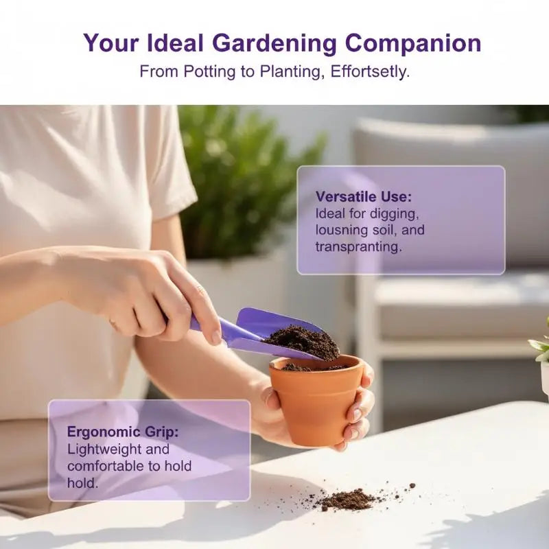 PP Plastic Garden Scoop – Trowel for Planting & Repotting