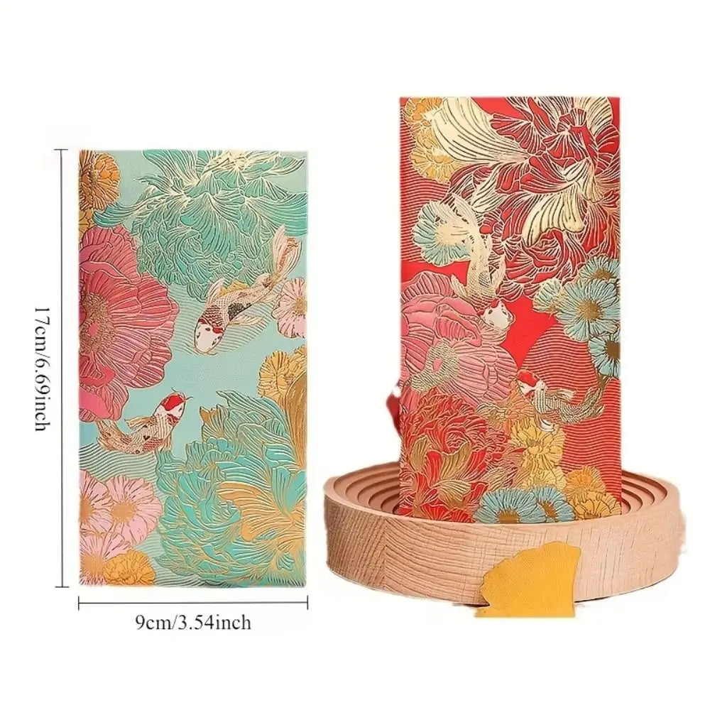 6pcs Floral Thank You Cards Golden Accents – Wedding & Birthday Greeting Cards Nixie