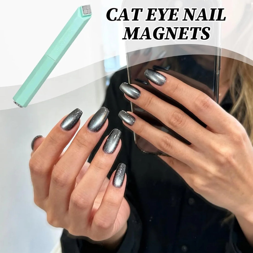 4-in-1 Diamond Nail Magnet Set for Cat Eye Gel Polish Nail Art Magnet Tool Nixie