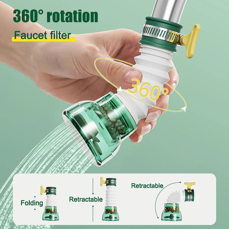 360° Swivel Faucet Bubbler – Water-Saving Kitchen Nozzle Faucet Nozzle Adapter Nixie