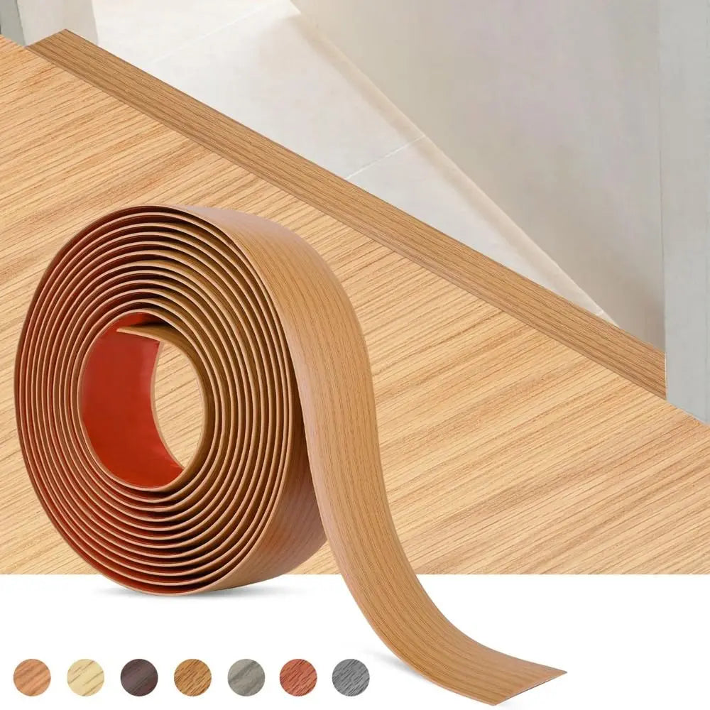 Self-Adhesive Floor Transition Strip | Wood Grain PVC Trim