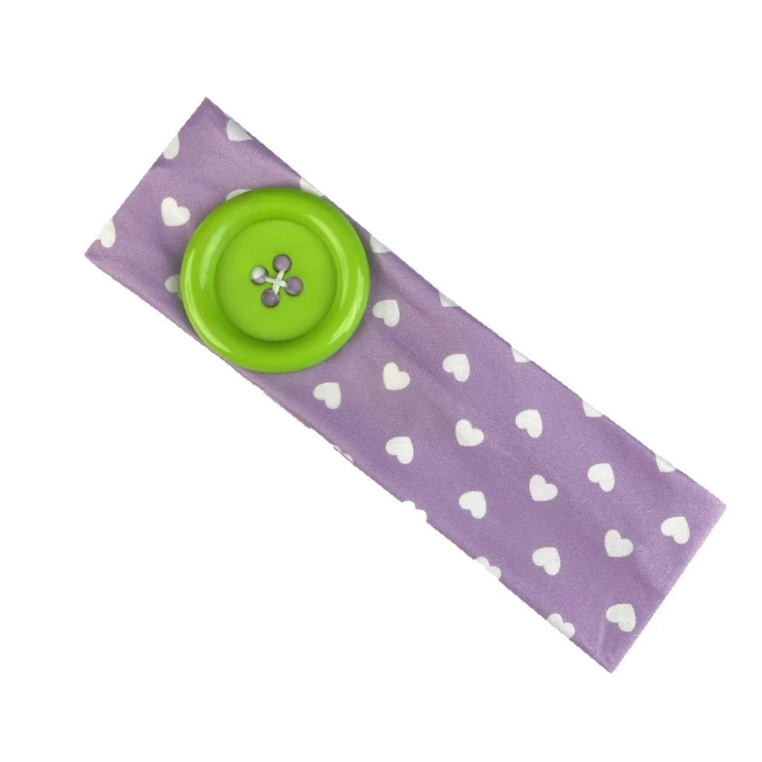 Women's Polka Dot Heart Scarf Headband – Stretchy & Skin-Friendly