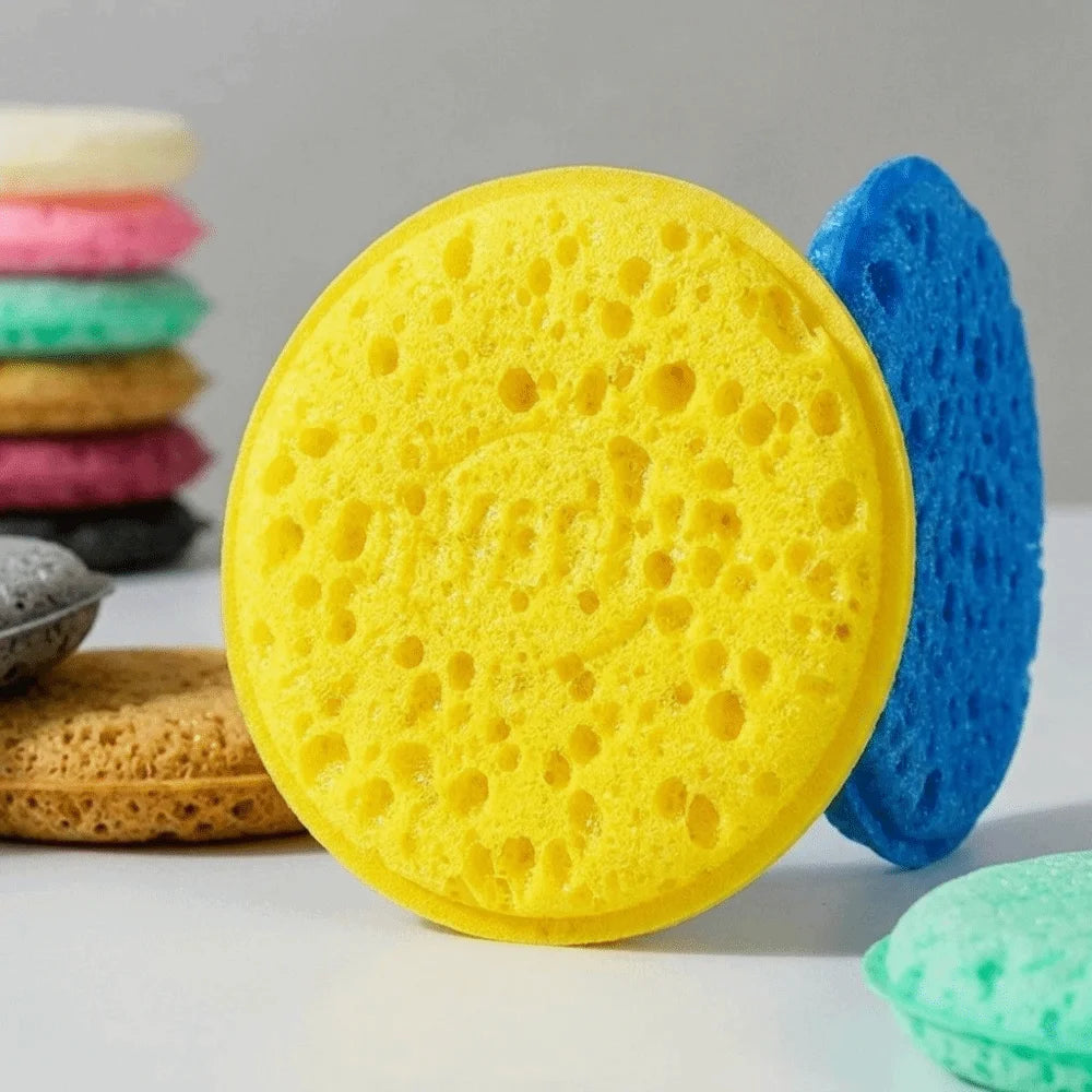 Round Non-Scratch Dishwashing Sponges – Multi-Use Pack of 5/10/20 Kitchen Cleaning Sponge Nixie