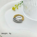 Stainless Steel Ring 18K Gold Plated – Unisex Fashion Band Fashion Ring Nixie XL1690-2-7