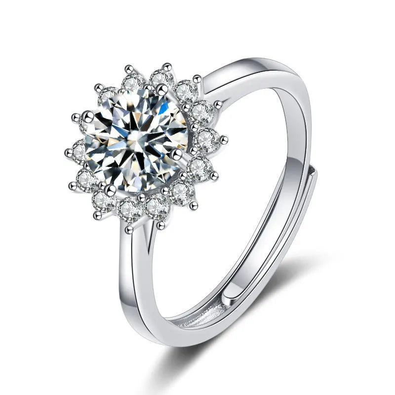 Sunflower CZ Jewelry Set – Necklace, Earrings & Ring for Women Jewelry Set Nixie Ring