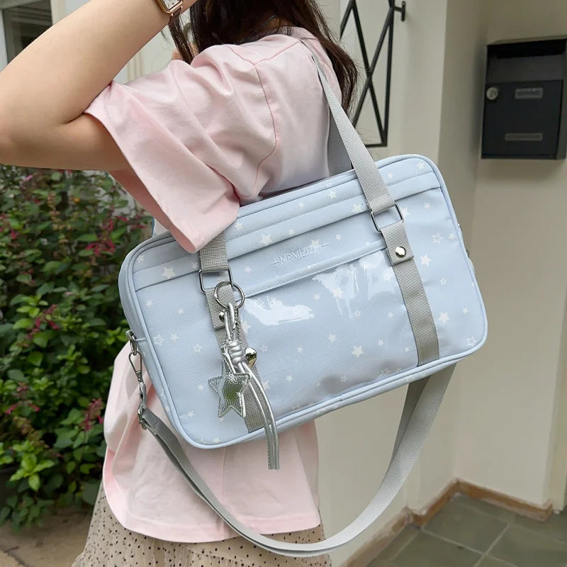 Kawaii Polka Dot Ita Bag – Anime Badge Crossbody Handbag Crossbody Ita Bag Nixie