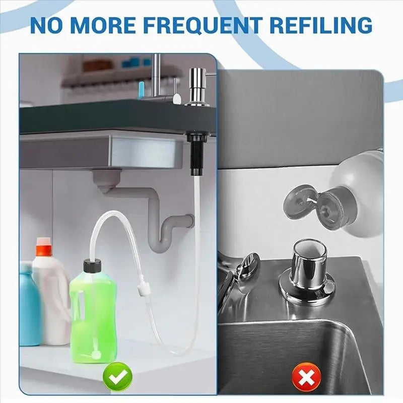 Silicone Soap Dispenser Extension Tube Kit – Kitchen Sink Soap Dispenser Accessory Nixie