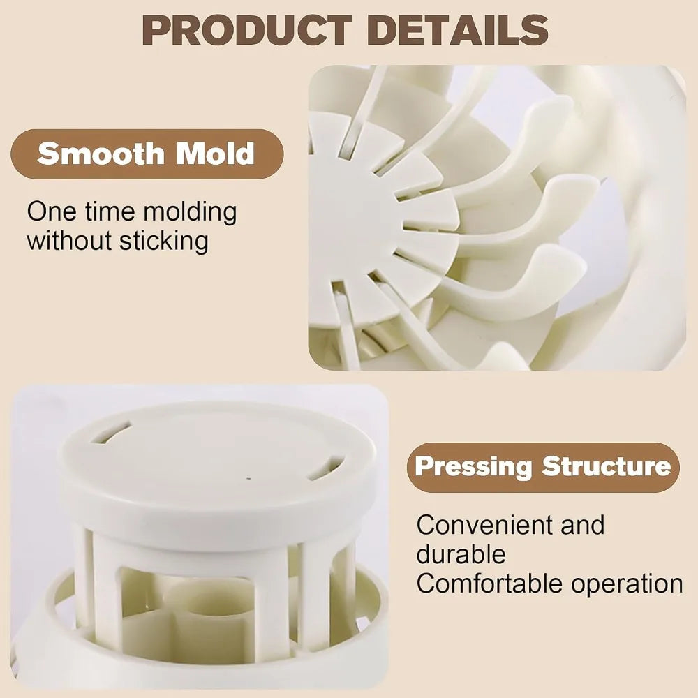 Flower Shaped Dumpling & Bun Maker Mold – DIY Pastry Tool