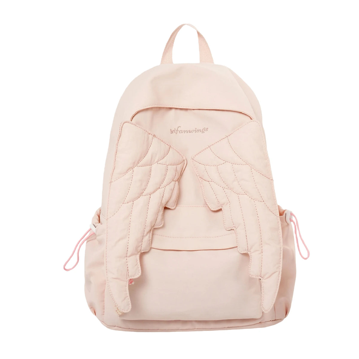 Angel Wing Women's Nylon Backpack | Korean Style Large Capacity Women's Backpack Nixie Pink