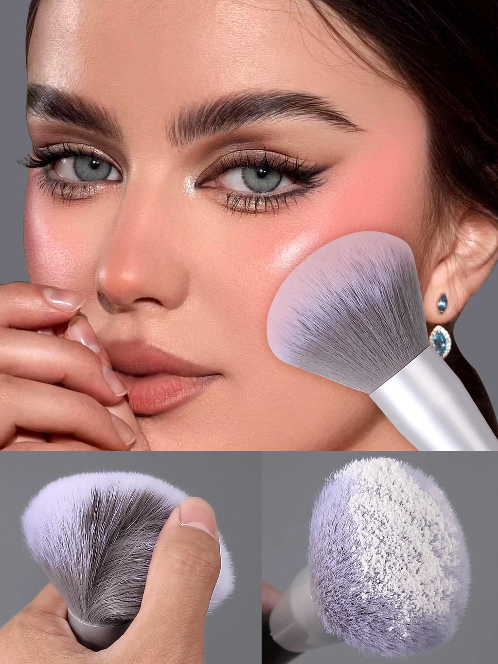 Fluffy Soft Bristle Makeup Brush – Blush, Powder & Setting Makeup Brush Nixie