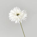 Realistic Gerbera Artificial Silk Flower – Non-Fading Décor Artificial Flower Nixie White