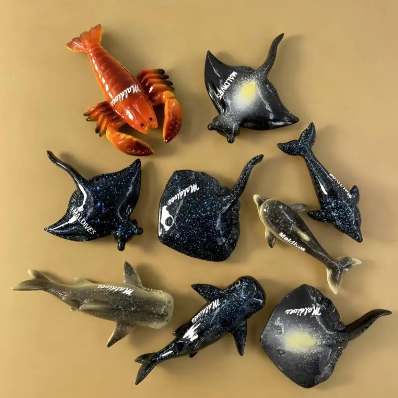 3D Resin Tropical Fish Fridge Magnet | Maldives Souvenir Decorative Fridge Magnet Nixie