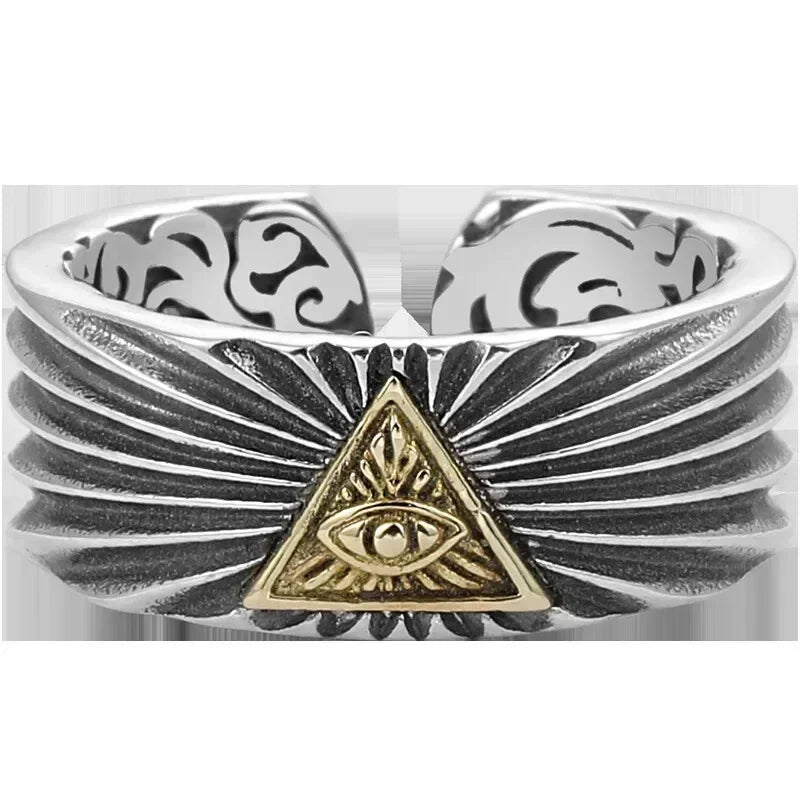 Adjustable Punk Geometric Ring – Zinc Alloy Mood Tracker Fashion Ring Nixie