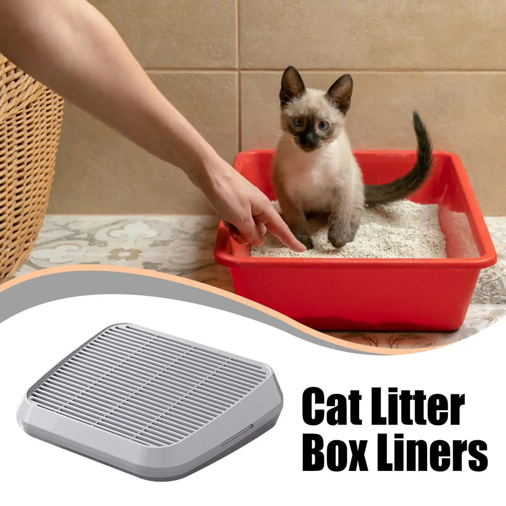 Cat Litter Catcher Mat Double Layer Trap Ramp with Filter
