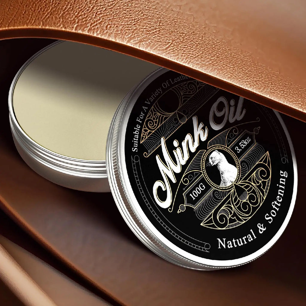 Pure Mink Oil Leather Conditioner Cleaner & Restorer 100g